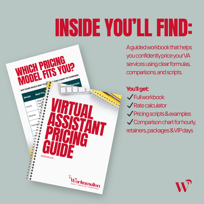 Virtual Assistant Pricing Guide Workbook